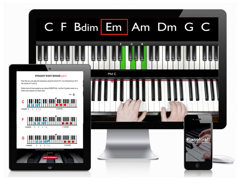 Works on any device — laptop, tablet, phone